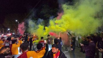 Gürcistan’ın Marneuli kentinte Galatasaray’ın şampyonluğu coşkuyla kutlandı