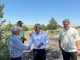 Başkan Erkan Çiftci, Tuzköy Mahallesi’nde Çalışmaları Yerinde İnceledi