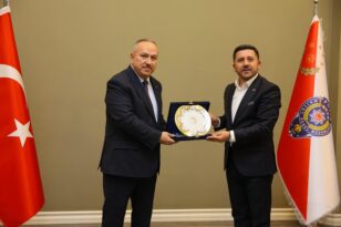 Belediye Başkanı Rasim Arı’dan, Emniyet Genel Müdürü Ali Fidan’a Ziyaret