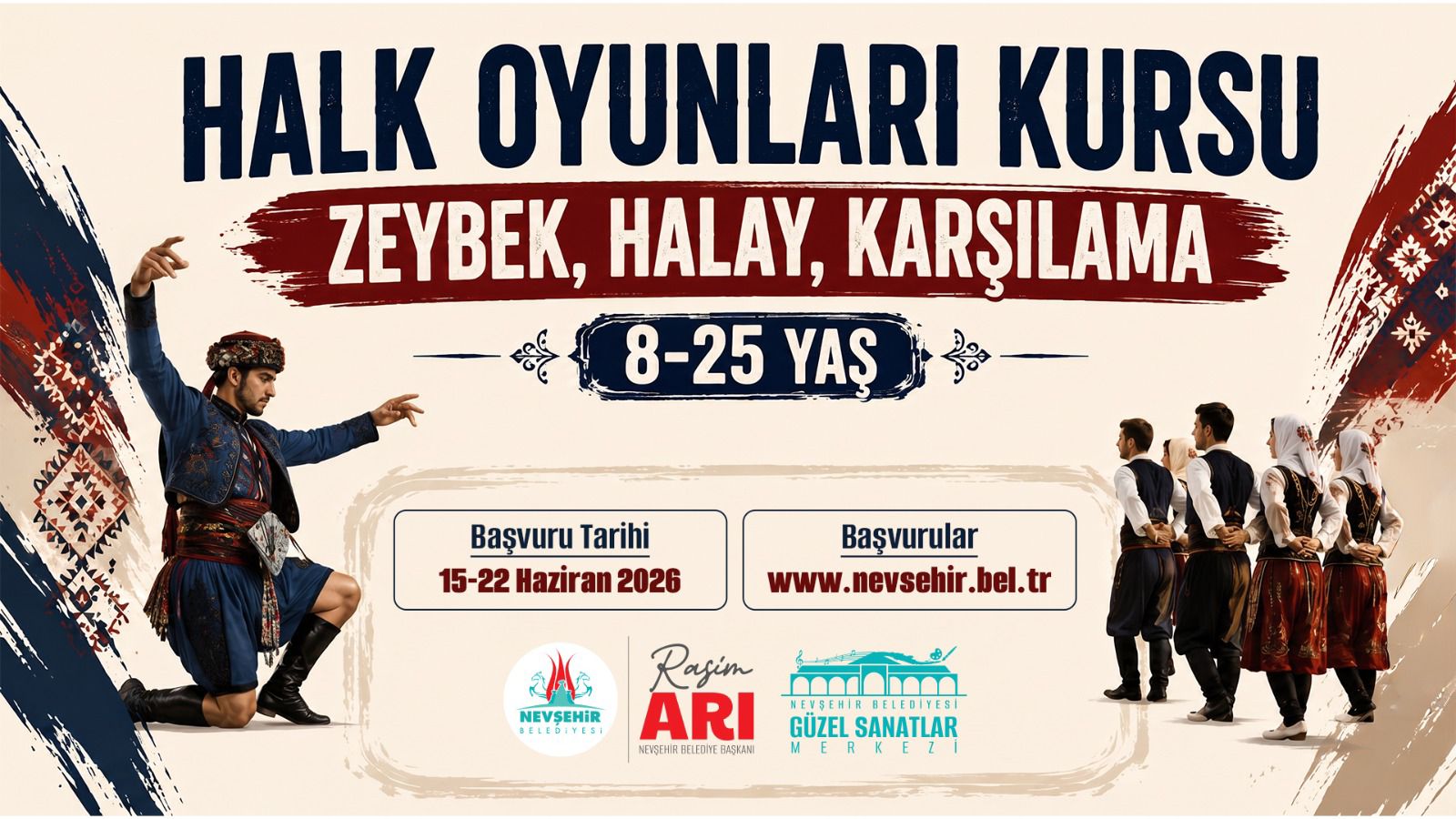 Nevşehir Belediyesi’nde “Halk Oyunları Kursları” Başlıyor