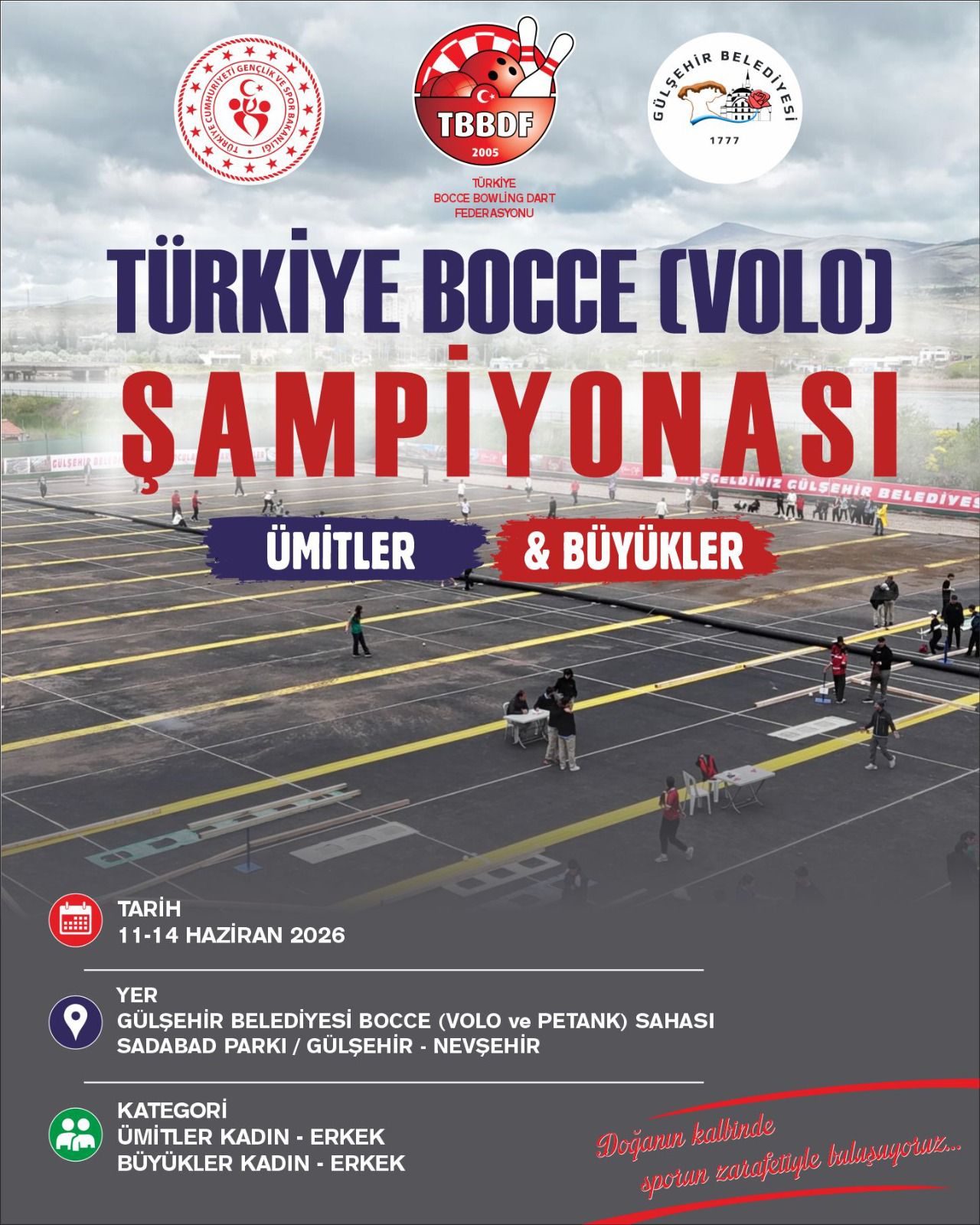 BOCCE VOLO TÜRKİYE ŞAMPİYONASI GÜLŞEHİR’DE!