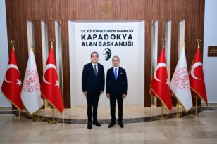 Valimiz Sayın Hüseyin Kök, Kapadokya Alan Başkanı Aydın Cem Aslanbay’ı ziyaret etti.