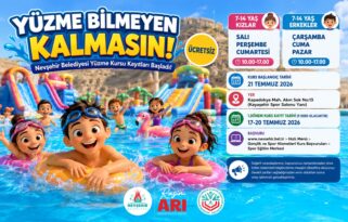 Nevşehir Belediyesi ÜCRETSİZ Yüzme Kursu Kayıtları Başladı