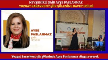 Kapadokya’nın Güçlü Kalemi Ayşe Paslanmaz, Saraykent’teki Dev Şiir Şöleninde Sahne Alacak