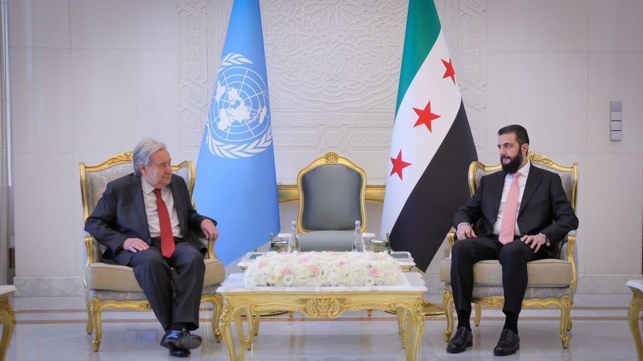 BM Genel Sekreteri Guterres, Suriye Devlet Başkanı Şara ile görüştü