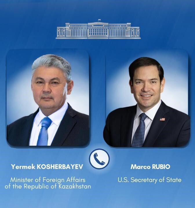 Kazakistan Dışişleri Bakanı Koşerbayev, ABD’li mevkidaşı Rubio ile Hazar Boru Hattı Konsorsiyumu saldırılarını görüştü