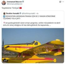 Macron’dan Türkiye’ye teşekkür