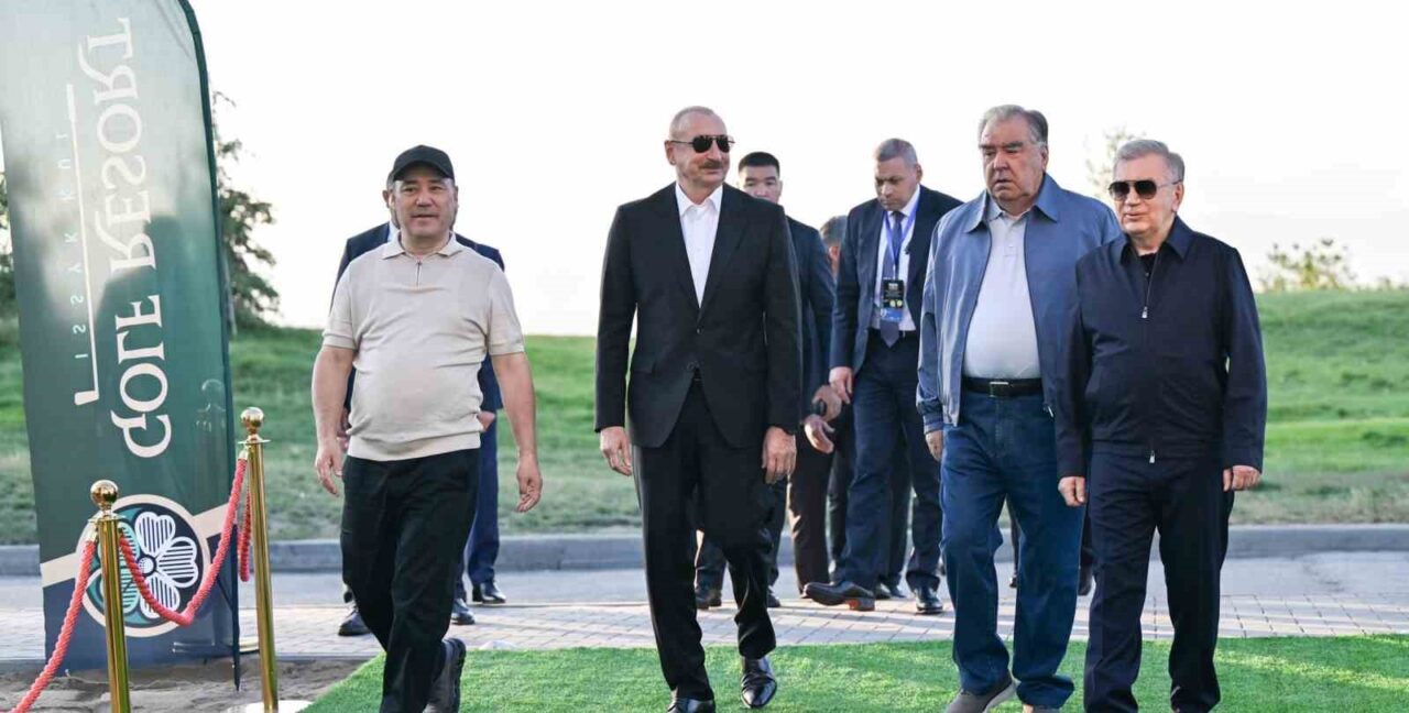 Özbekistan, Tacikistan ve Azerbaycan cumhurbaşkanları, Kırgızistan’da golf kulübü açılışına katıldı