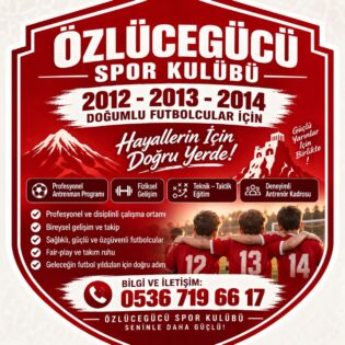 ÖZLÜCEGÜCÜ SPOR KULÜBÜ’NDEN ALTYAPIYA BÜYÜK ÖNEM!