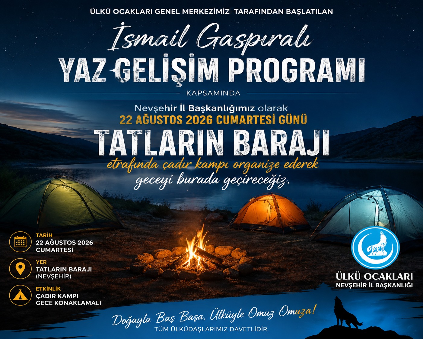 Ülkü Ocakları’ndan “Çadırını al, gel!” çağrısı
