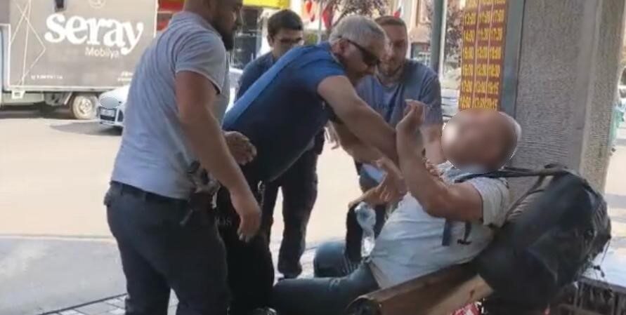 Polise direnince gözaltına alındı