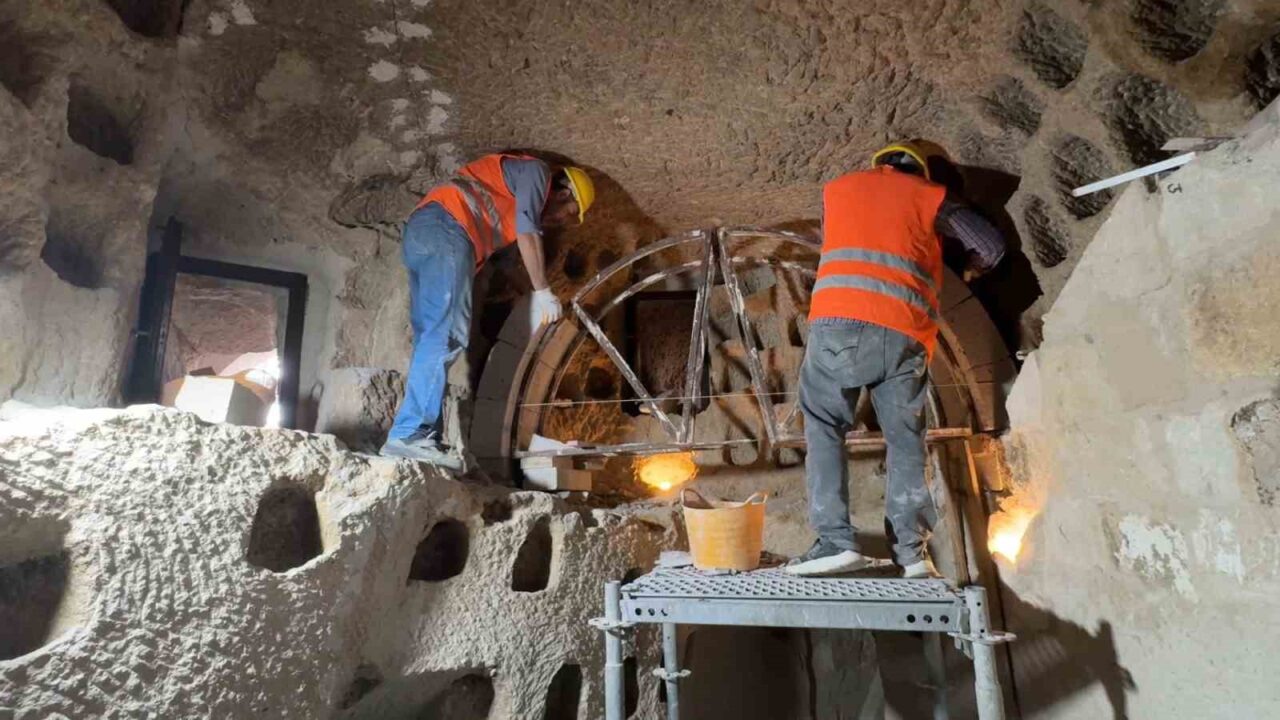 Kapadokya’da 7 peri bacasının korunması için çalışma yapıldı