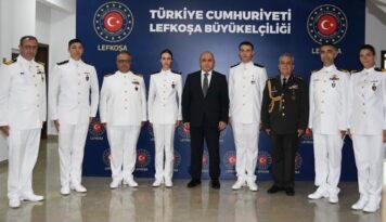 MSÜ Deniz Harp Okulu öğrencilerinden Türkiye’nin Lefkoşa Büyükelçiliği’ne ziyaret