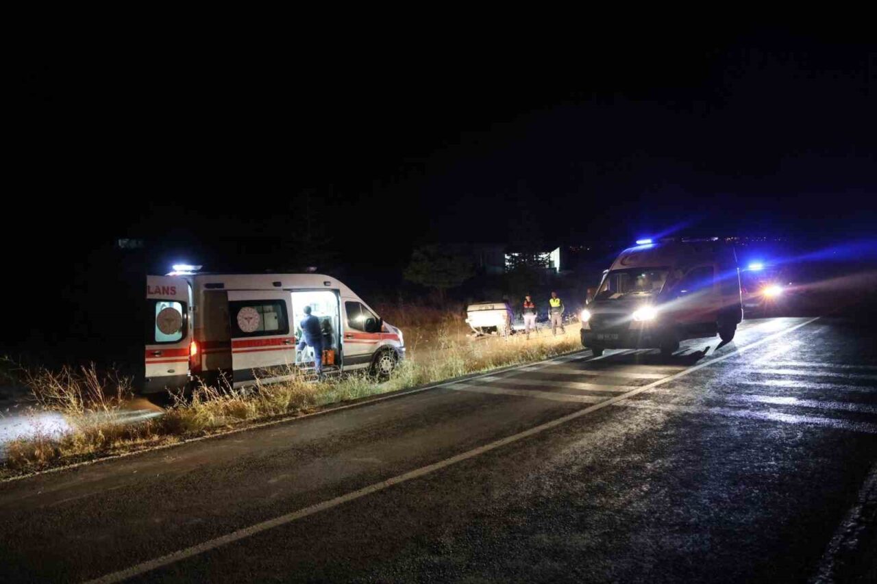 Nevşehir’de kontrolden çıkan otomobil takla attı: 1’i ağır, 5 yaralı