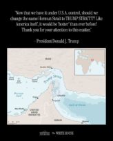 Trump’tan Hürmüz Boğazı’nın adını “Trump Boğazı” olarak değiştirme önerisi