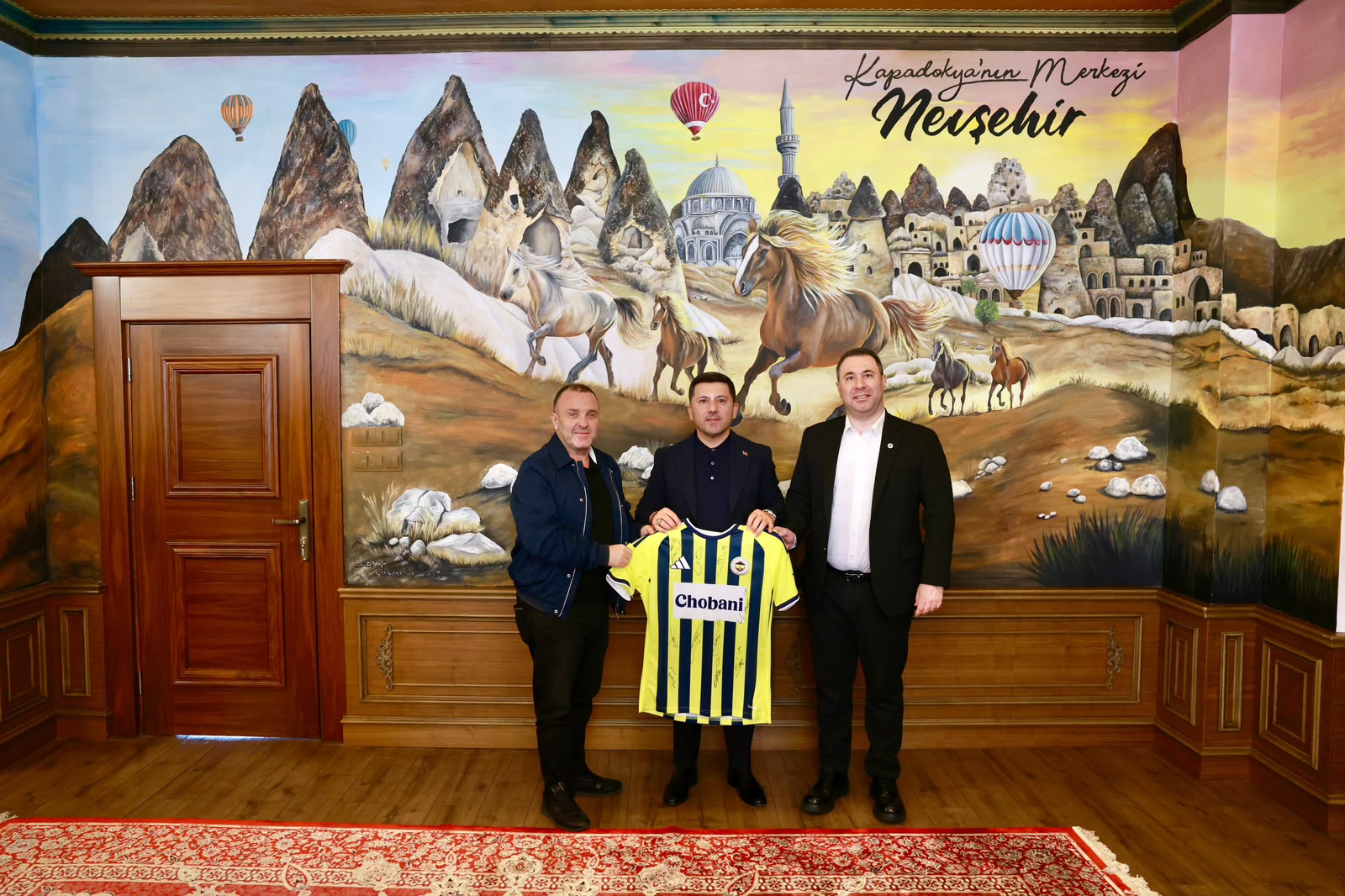 FENERBAHÇE HEYETİNDEN NEVŞEHİR BELEDİYESİNE ANLAMLI ZİYARET