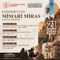 BAŞKANLIĞIMIZIN EV SAHİPLİĞİNDE “KAPADOKYA’DA MİMARİ MİRAS” KORUMA SEMİNERİ DÜZENLENECEK