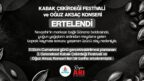NEVŞEHİR’DE KABAK ÇEKİRDEĞİ FESTİVALİ VE OĞUZ AKSAÇ KONSERİ İLERİ BİR TARIHE ERTELENDİ