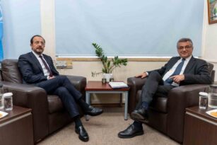 KKTC Cumhurbaşkanı Erhürman ile GKRY lideri Hristodulidis bir araya geldi