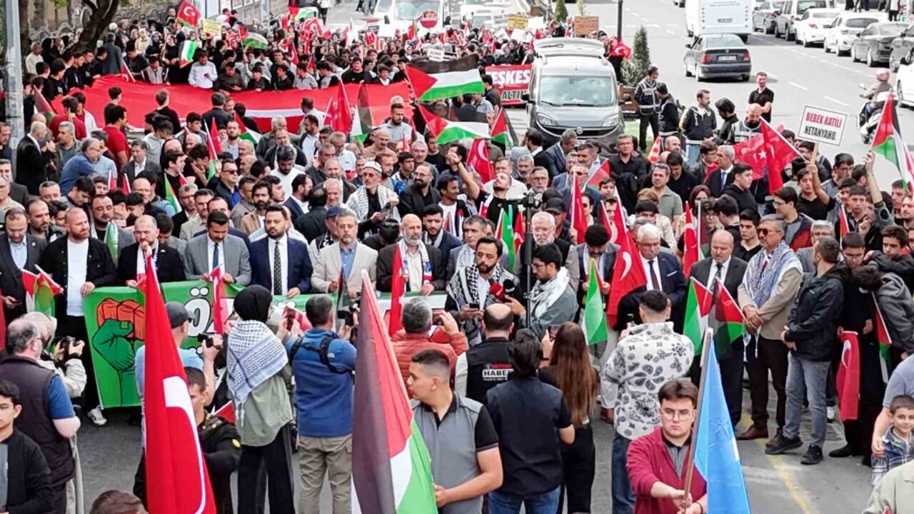 Nevşehir’de Gazze’ye destek yürüyüşü düzenlendi