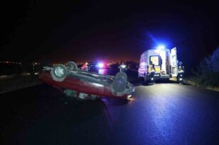 Nevşehir’de kontrolden çıkan otomobil takla attı: 1 ölü