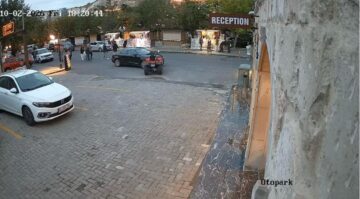 Nevşehir’de park halindeki ATV, bir anda hareket etti